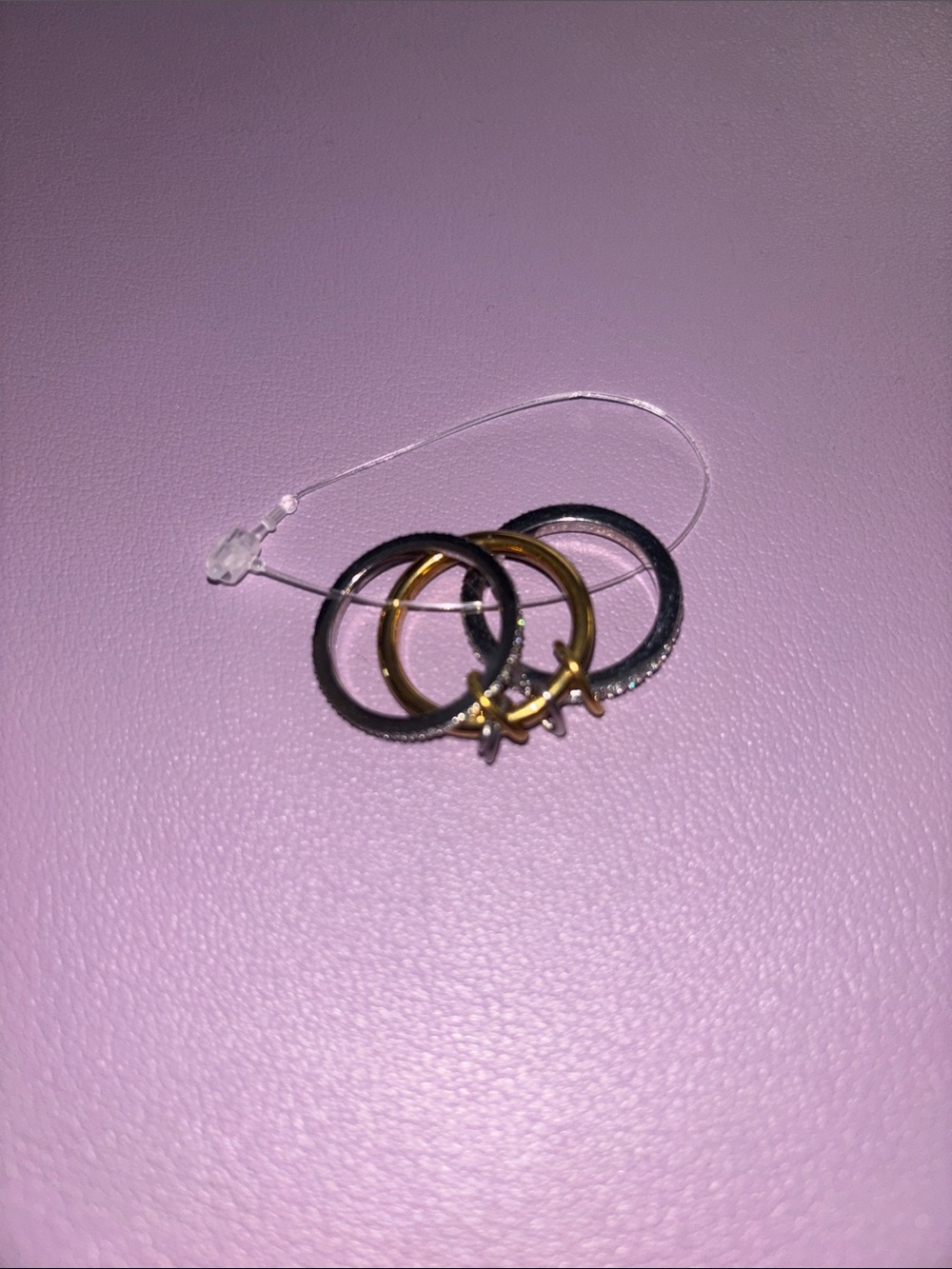 Three ring set, spinner ring